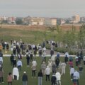 Group walking meditation at Dr Joe Dispenza retreat