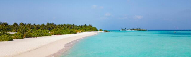 tropical beach blue water