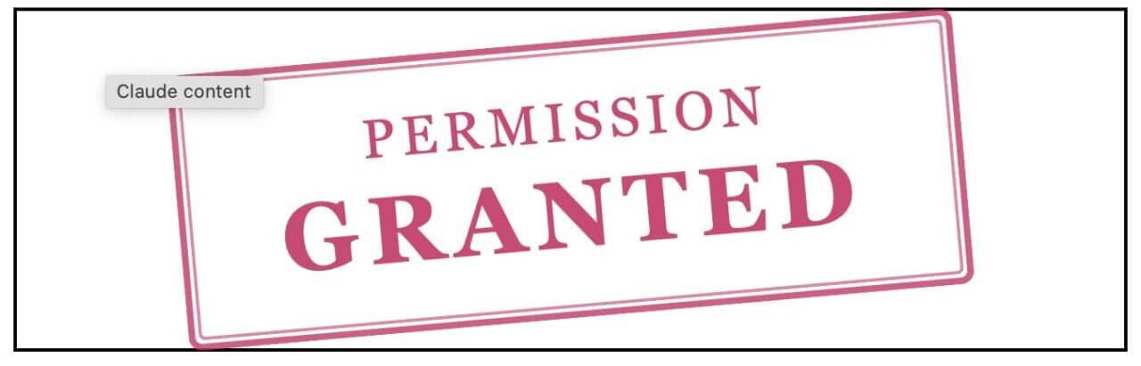 Permission granted