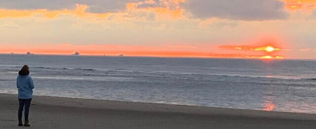 sunset beach Netherlands