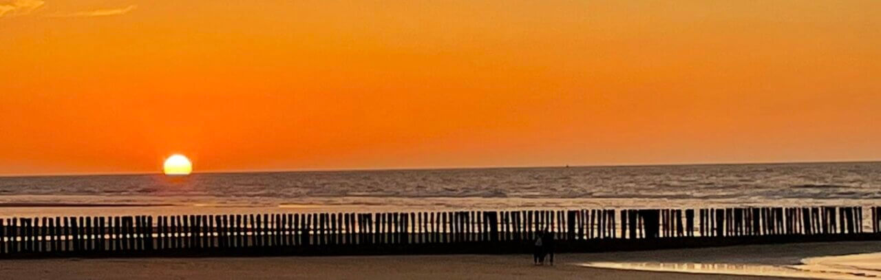 Sunset Groede beach