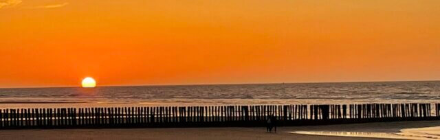 Sunset Groede beach